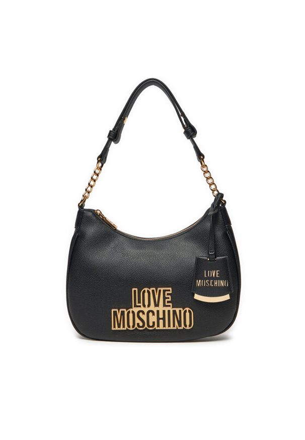 Love Moschino - LOVE MOSCHINO Torebka JC4335PP0LKO0000 Czarny. Kolor: czarny. Materiał: skórzane