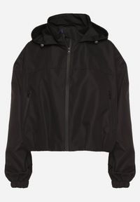 Born2be - Czarna Kurtka Wiatrówka o Kroju Oversize Natilessa. Okazja: na spacer, na co dzień. Kolor: czarny. Materiał: jeans. Długość rękawa: długi rękaw. Długość: długie. Sezon: wiosna. Styl: casual #5