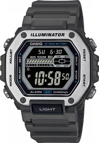 Zegarek Casio Zegarek męski Casio MWD-110H-8BVEF szary. Kolor: szary #1