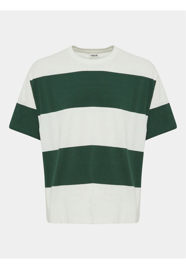 !SOLID - Solid T-Shirt Ijam 21108144 Zielony Regular Fit. Kolor: zielony. Materiał: bawełna