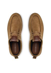 TOMMY HILFIGER - Tommy Hilfiger Półbuty Modern Light Suede Moc Toe Shoe FM0FM05501 Brązowy. Kolor: brązowy. Materiał: zamsz, skóra #5