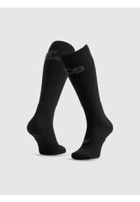 4f - 4F Skarpety snowboardowe męskie - czarne 39-42. Kolor: czarny. Wzór: prążki. Sport: snowboard #1