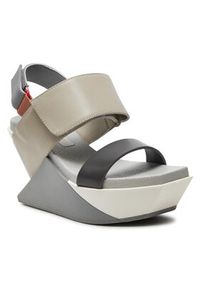 United Nude Sandały Delta Wedge Sandal 1041381616 Beżowy. Kolor: beżowy. Materiał: skóra #4