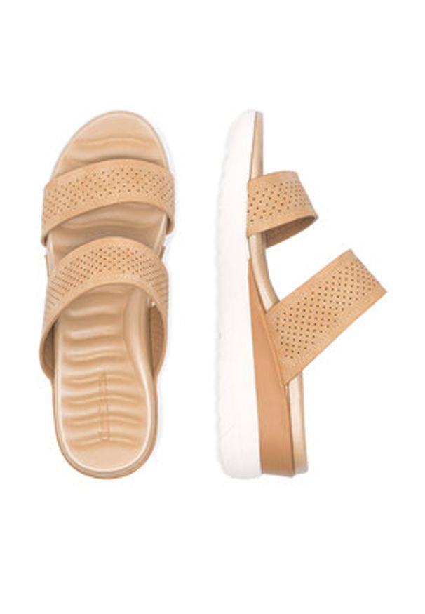 Clara Barson Klapki WYL05010-12 Beżowy. Kolor: beżowy. Materiał: syntetyk