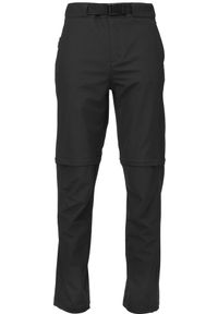 GALEO - Męskie Softshell 2 w 1 spodnie - Komfort i wszechstronność. Kolor: czarny. Materiał: softshell. Sezon: wiosna, jesień. Sport: turystyka piesza