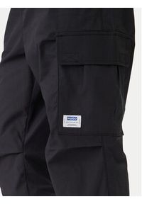 Hugo - HUGO Spodnie materiałowe Gadic242 50545643 Czarny Relaxed Fit. Kolor: czarny. Materiał: bawełna #5