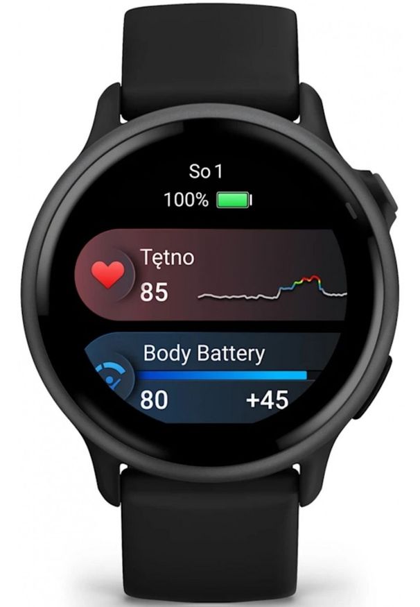 GARMIN - Garmin Vivoactive 6 Czarny. Kolor: czarny