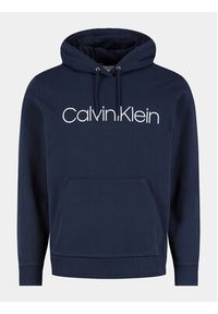 Calvin Klein Bluza Logo K10K104060 Granatowy Regular Fit. Kolor: niebieski. Materiał: bawełna #5