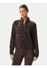 Adidas - adidas Bluza Workout Essentials Leopard Woven KD7612 Brązowy Regular Fit. Kolor: brązowy. Materiał: syntetyk #1