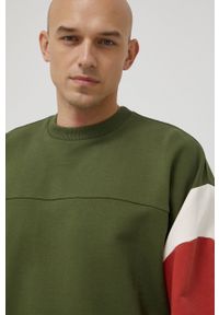 Jack Wolfskin bluza bawełniana męska kolor zielony wzorzysta. Kolor: zielony. Materiał: bawełna #2