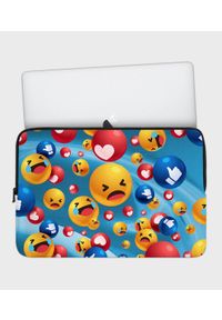 MegaKoszulki - Etui na laptopa 17 cali Emojis. Wzór: nadruk #1