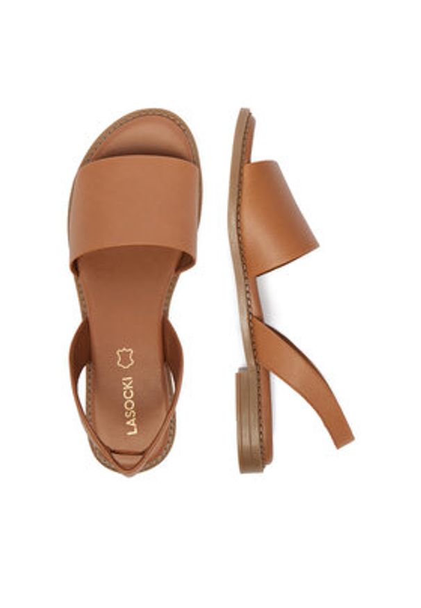 Lasocki Sandały CEO-EST-AFIONA-17 Brązowy. Kolor: brązowy. Materiał: skóra