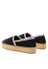 Love Moschino - LOVE MOSCHINO Espadryle JA10553G0IIG0000 Czarny. Kolor: czarny. Materiał: skóra, zamsz