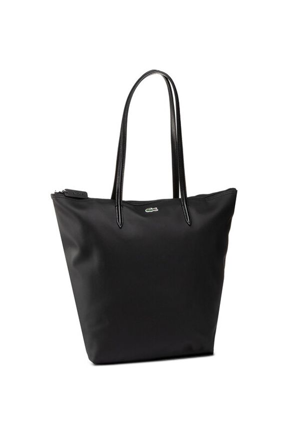 Lacoste Torebka Vertical Shopping Bag NF1890PO Czarny. Kolor: czarny. Materiał: skórzane
