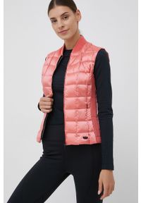 Refrigiwear - RefrigiWear bezrękawnik puchowy damski kolor różowy przejściowy. Kolor: różowy. Materiał: puch. Długość rękawa: bez rękawów. Wzór: gładki