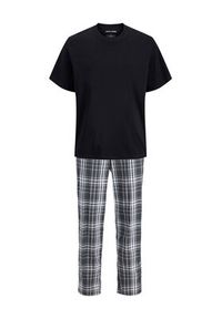 Jack & Jones Piżama Luca 12266993 Czarny Standard Fit. Kolor: czarny. Materiał: bawełna #6