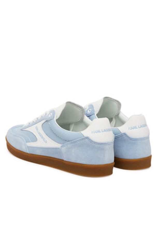 Karl Lagerfeld - KARL LAGERFELD Sneakersy KL63855 Niebieski. Kolor: niebieski. Materiał: zamsz, skóra