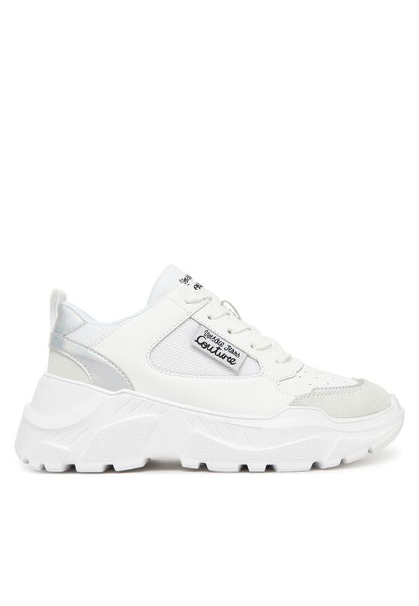 Versace Jeans Couture Sneakersy 78VA3SC2 Biały. Kolor: biały. Materiał: skóra