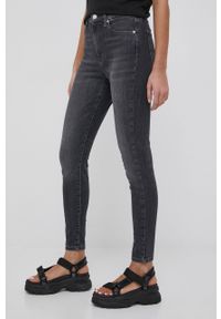 Tommy Jeans jeansy SYLVIA BF1281 damskie high waist. Stan: podwyższony. Kolor: czarny #2