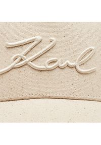 Karl Lagerfeld - KARL LAGERFELD Czapka z daszkiem Signature Monogram 241W3402 Beżowy. Kolor: beżowy. Materiał: materiał, bawełna #4