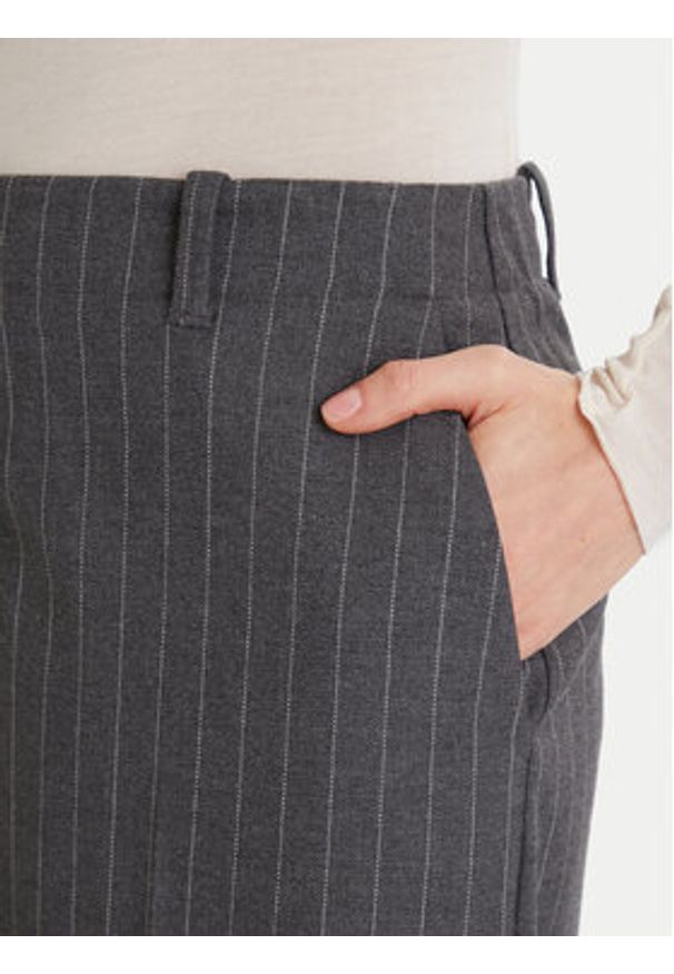 TOMMY HILFIGER - Tommy Hilfiger Spodnie materiałowe WW0WW47550 Szary Wide Leg. Kolor: szary. Materiał: syntetyk
