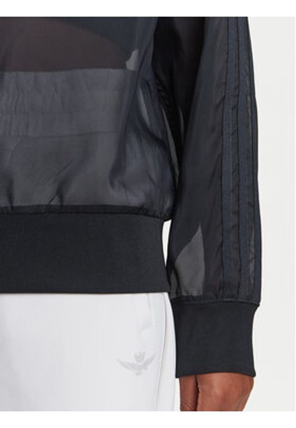 Adidas - adidas Bluza adicolor Sheer JN6130 Czarny Loose Fit. Kolor: czarny. Materiał: syntetyk