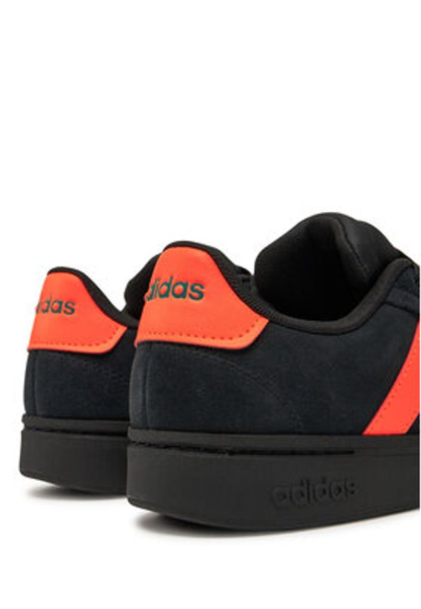 Adidas - adidas Sneakersy Grand Court Alpha JP7532 Czarny. Kolor: czarny. Materiał: zamsz, skóra