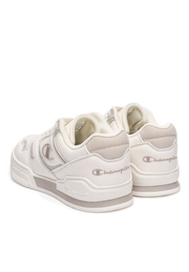 Champion Sneakersy 3 POINT LOW TECH S11699-WW015 Écru. Materiał: skóra