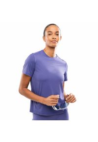 SIROKO - Damska koszulka do biegania z krótkim rękawem Fitness Siroko Singapore Blue. Kolor: niebieski. Materiał: materiał. Długość rękawa: krótki rękaw. Długość: krótkie. Sport: fitness #1