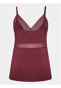 Femilet by Chantelle Koszulka piżamowa Jazz FNA510 Bordowy Regular Fit. Kolor: czerwony. Materiał: wiskoza #2