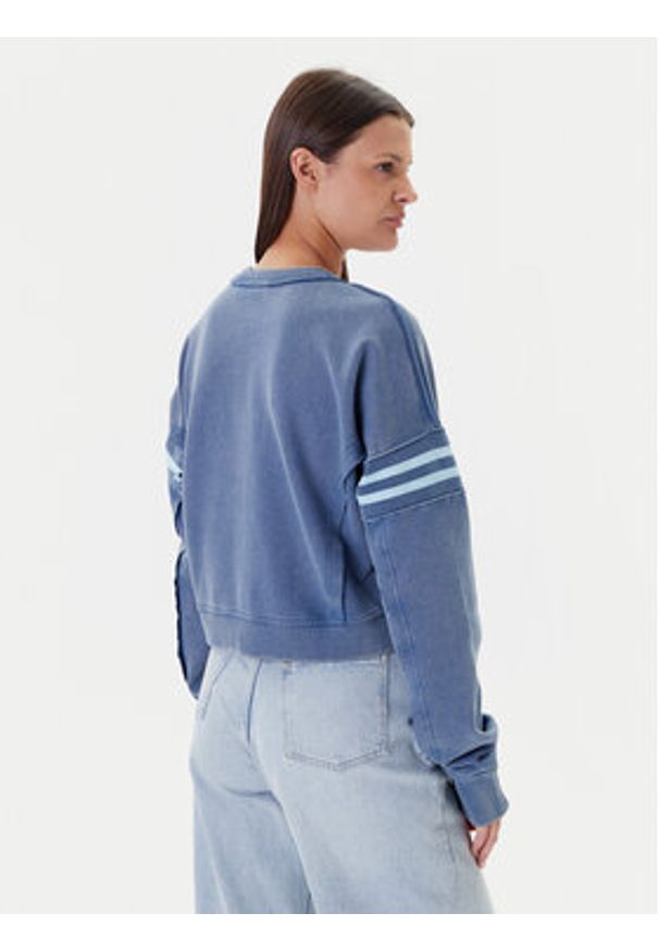 Guess Bluza W5YQ24 K68I4 Niebieski Regular Fit. Kolor: niebieski. Materiał: bawełna