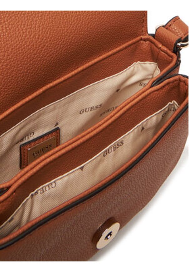 Guess Torebka Calebra Mini HWBG95 36780 Brązowy. Kolor: brązowy. Materiał: skórzane