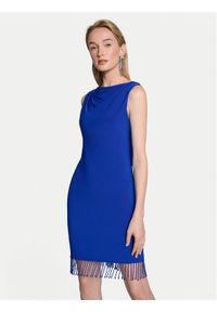 Joseph Ribkoff Sukienka koktajlowa 242702 Niebieski Slim Fit. Kolor: niebieski. Materiał: syntetyk. Styl: wizytowy #1