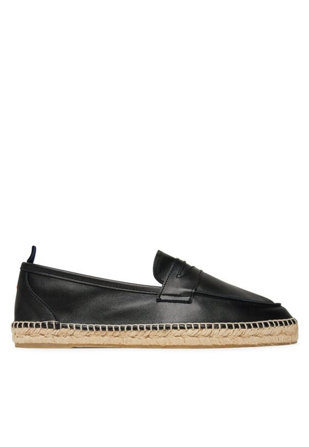 Castañer Espadryle Nacho/104 25730 Czarny. Kolor: czarny. Materiał: skóra