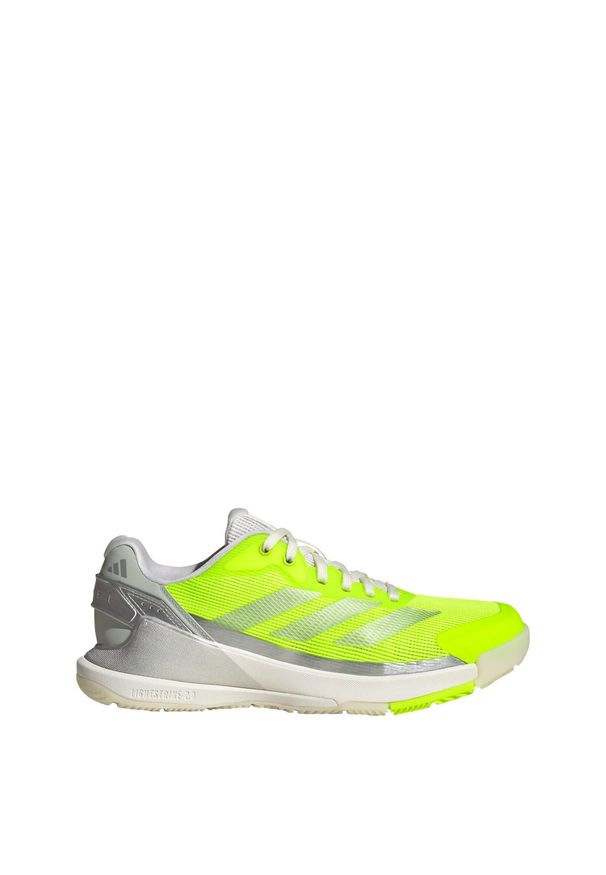 Adidas - Buty Crazyquick Lightstrike Padel. Zapięcie: zamek. Kolor: szary, wielokolorowy, żółty. Sport: tenis