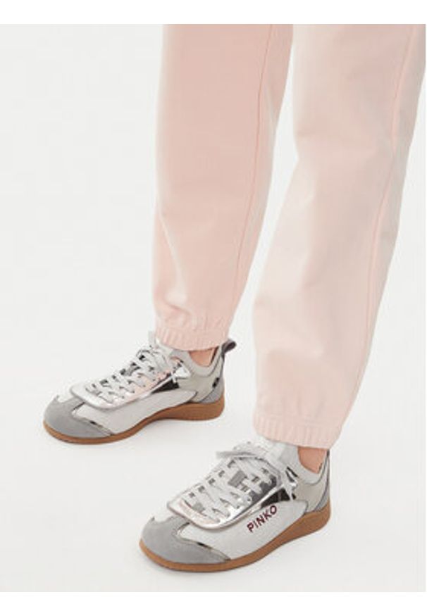 Pinko - PINKO Spodnie dresowe Plumcake 104790 A2G8 Różowy Regular Fit. Kolor: różowy. Materiał: bawełna