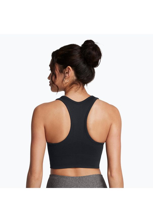 Biustonosz treningowy Under Armour Vanish Seamless Mid Branded. Kolor: czarny. Sport: fitness