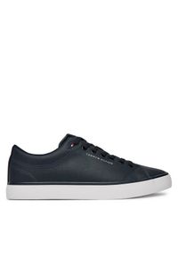TOMMY HILFIGER - Tommy Hilfiger Sneakersy Hi Vulc Core Low Lth Ii Ess FM0FM05511 Granatowy. Kolor: niebieski. Materiał: skóra
