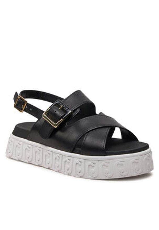 Liu Jo Sandały Lovely Sandal 01 BA4131 P0102 Czarny. Kolor: czarny. Materiał: skóra