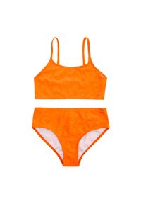 Regatta - Dziewczęcy Komplet Bikini Dakaria II W Kwiaty. Kolor: pomarańczowy. Wzór: kwiaty #1