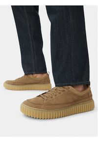 Clarks Sneakersy Torhill Lace 26184418 Brązowy. Kolor: brązowy. Materiał: nubuk, skóra #6