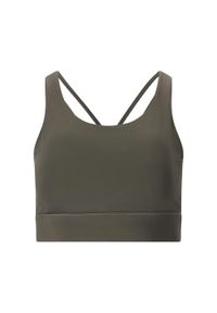 Biustonosz dla kobiet Athlecia Lavigne. Kolor: brązowy. Sport: fitness #1