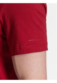 Volcano T-Shirt Basic M02001-S23 Czerwony Regular Fit. Kolor: czerwony. Materiał: bawełna #3