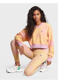 Adidas - adidas Bluza Allover Print HL6599 Kolorowy Loose Fit. Materiał: bawełna. Wzór: nadruk, kolorowy #4