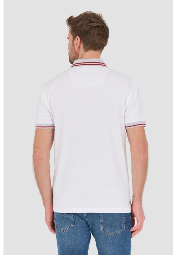Aeronautica Militare - AERONAUTICA MILITARE Biała męska koszulka Polo M.C., Rozmiar XL. Typ kołnierza: polo. Kolor: biały