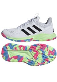 Adidas - Buty do piłki ręcznej adidas Court Flight W IE0840 białe. Zapięcie: sznurówki. Kolor: biały. Materiał: materiał, syntetyk. Sport: piłka ręczna