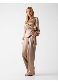 Guess Spodnie materiałowe 180020 Beżowy Slim Fit. Kolor: beżowy. Materiał: materiał #4