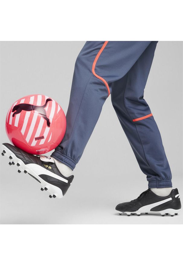 Buty piłkarskie męskie Puma King Top Fgag. Zapięcie: sznurówki. Kolor: wielokolorowy, biały, żółty, czarny. Materiał: tkanina, guma, skóra. Szerokość cholewki: normalna. Sport: piłka nożna