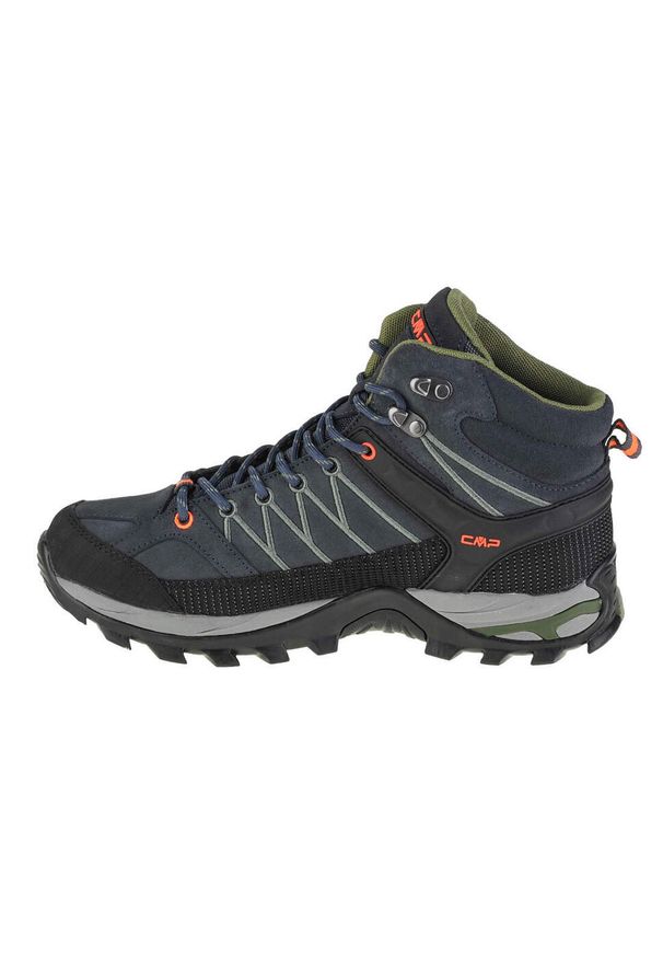 Buty trekkingowe męskie, CMP Rigel Mid. Kolor: zielony, wielokolorowy, szary. Materiał: tkanina, materiał, skóra, syntetyk