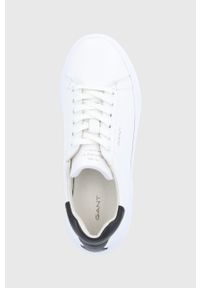 GANT - Gant - Buty skórzane Coastride. Nosek buta: okrągły. Zapięcie: sznurówki. Kolor: biały. Materiał: skóra